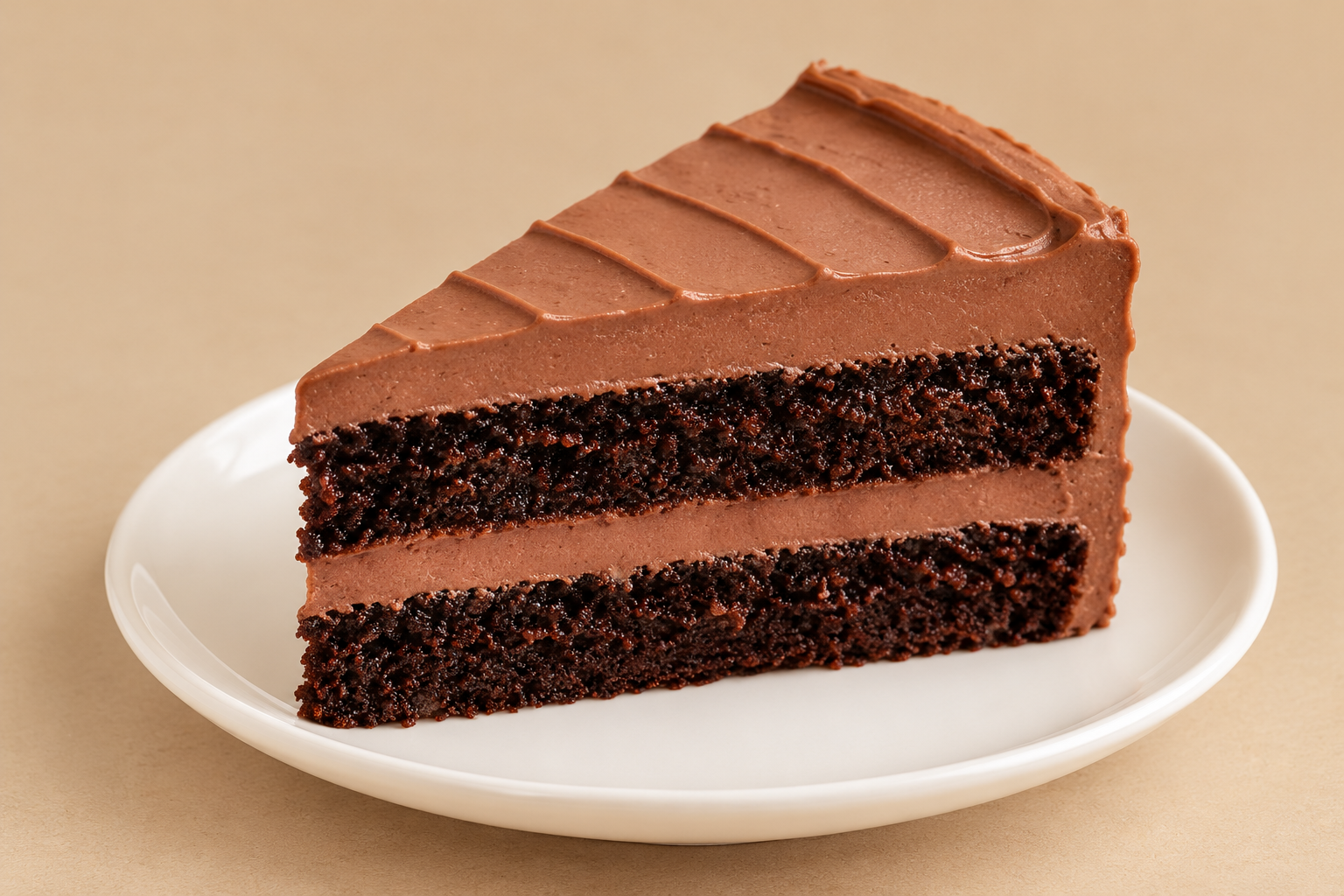 Classic Chocolate Cake Slice